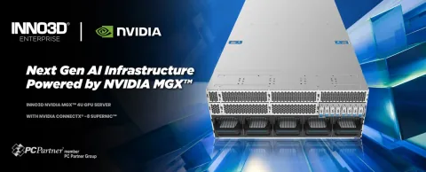 (PR) INNO3D anuncia el servidor GPU 4U AGS-4UMGX-R1 con NVIDIA MGX
