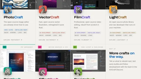 ArtCraft Open-Source Suite Emerges as Free Alternative to Adobe