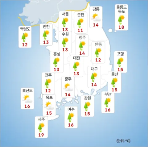 【今日の天気】中部地方は明け方に雨…朝の最低気温は10度まで急降下