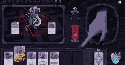 Burn With Me is a hand-drawn demon card game featuring the artist's own hand - and also, a refreshingly finite alternative to yer Balatro-likes