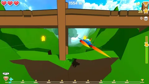 Steam Endless Flight Game Fly Over! 100KM! Mountains! to Become Paid Title