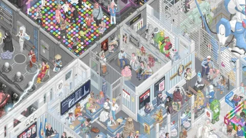 Floor 796: A Massive Interactive Pop Culture Mural