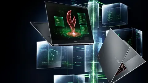 Laptop baru MSI Prestige N16 Flip AI+ hadir dengan platform NVIDIA RTX Spark