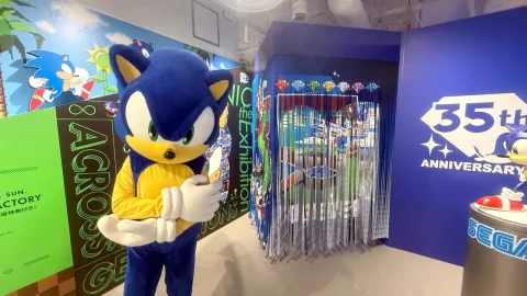 Sonic the Hedgehog 35th Anniversary Exhibition Opens in Ikebukuro