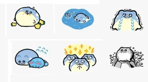 Pokemon Spheal KakaoTalk Emoticons Released
