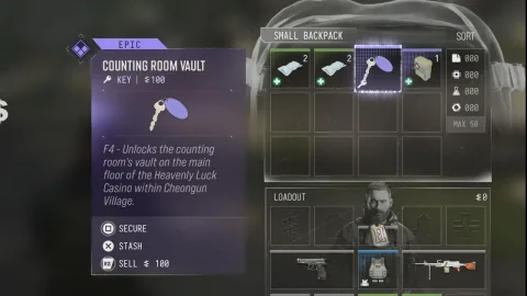 Where to find the Counting Room Vault in MW4 DMZ