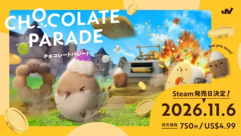 滚动甜点进行战斗的Roguelike动作游戏《巧克力游行》将于11月6日在Steam发售，支持最多3人在线合作