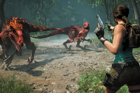 Lara Croft didn't hold our hand 30 years ago and she doesn't intend to fall for the modern trend with her remake