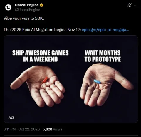 Epic Announces Unreal Engine AI MegaJam