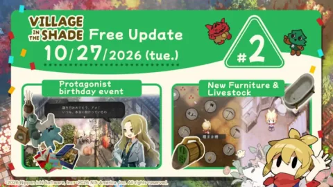 Village in the Shade Launch Update Adds Protagonist Birthday, Bathroom Furniture