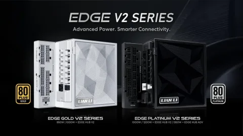 Lian Li ने Edge Platinum V2 और Edge Gold V2 पावर सप्लाई लॉन्च की, जो ग्राफिक्स कार्ड के तापमान की रीयल-टाइम निगरानी करती है