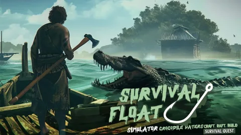 Survival Float Simulator - Crocodile Waters Craft, Raft, Build: Survival Quest