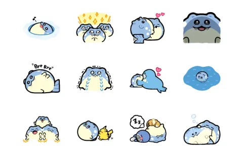『ポケモン』ぽよぽよ動きまくる「タマザラシ」がかわいいLINEスタンプが本日10月20日より発売。小さなおててを叩いたりピカチュウに転がされたり、どの絵柄も愛くるしすぎる