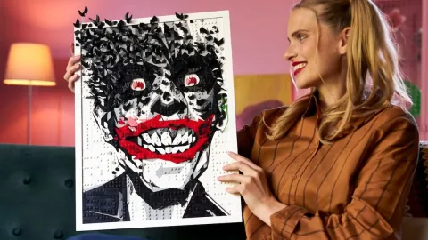 3 neue Batman LEGO-Sets angekündigt, darunter Wandkunst eines ikonischen Joker-Comic-Covers