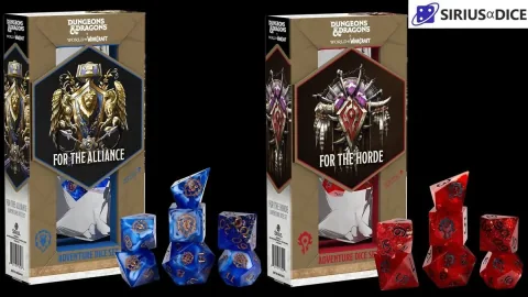 Sirius Dice, D&D x World of Warcraft 주사위 세트 공개