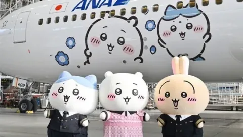 ANA Launches Chiikawa Themed Boeing 767-300ER Aircraft
