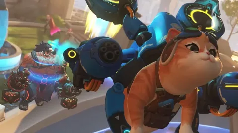 Overwatch devs took one look at Jetpack Cat and Bastion's combo and went 'oh, that's a little scary'