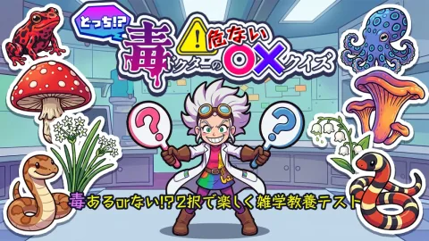 どっち!? 毒ドクターの危ない◯×クイズー毒あるorない!?2択で楽しく雑学教養テストー