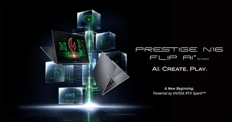 (PR) MSI presenta el Prestige N16 Flip AI+: un 2 en 1 con tecnología NVIDIA RTX Spark diseñado para la era de la IA agéntica