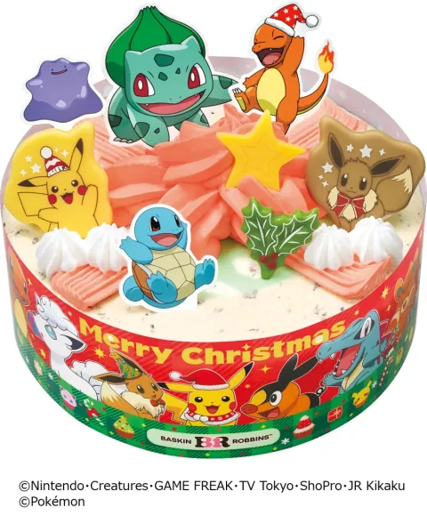 B-R Thirty-One Ice Cream Announces Holiday Cake Lineup Featuring Pokémon