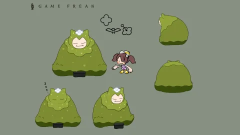 《宝可梦：波可皮亚》概念艺术聚焦苔藓卡比兽的表情