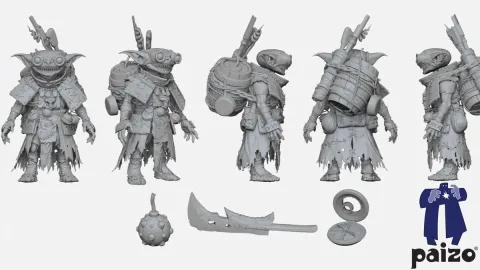 PaizoとHarvinger Studiosが1/12スケールのアクションフィギュアを発表