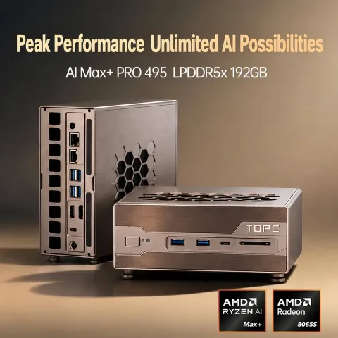 TOPC Launches $6,399 AMD Ryzen AI Max+ Pro 495 Mini PC Workstation