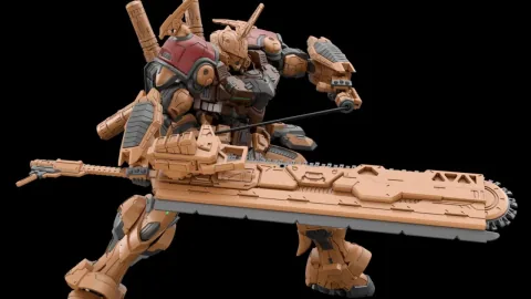 Gundam Rogue Orbit's Bau Bahlam model offers a closer look at its mecha design