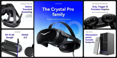 (PR) Pimax បង្ហាញកាស VR សម្រាប់កុំព្យូទ័រឥតខ្សែ Crystal Pro ដែលមានមុខងារ Native Foveated Streaming