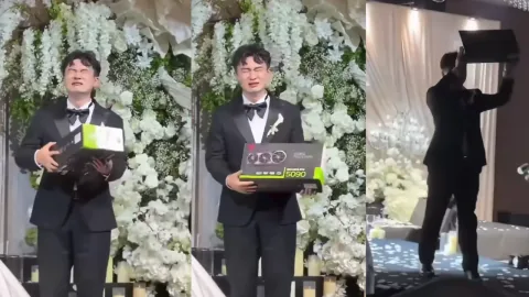 Mann an seinem Hochzeitstag von RTX 5090 zu Tränen gerührt – der Preis von über 9000 $ treibt auch mir Tränen in die Augen