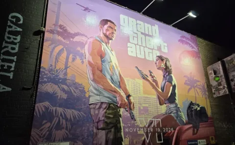 다양한 예술가들이 브루클린의 거대한 벽에 GTA 6 홍보 벽화를 함께 그리다
