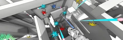 Vincit is a fast-paced multiplayer FPS that blends quick movement, bullet parrying, and spell slinging