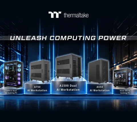 (PR) Thermaltake Unveils Complete Lineup of AI Workstations and Gaming PCs