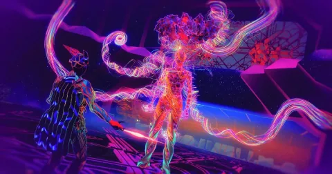 Living world, god-mind or "something far more terrifying": Etre is an eye-melting, Control-inspired action game about reshaping a cosmic brain
