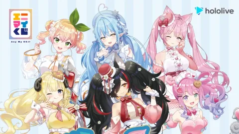 أول سحب يانصيب AnyMy من hololive يضم 6 عضوات كطاهيات حلويات بالتزامن مع فعالية محدودة في Lawson