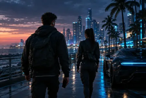 GTA 6의 오디오, 차량 밖에서도 제이슨과 루시아를 따라간다