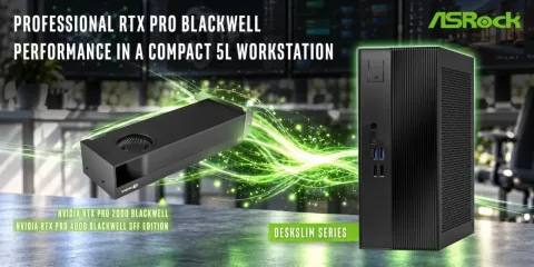 애즈락, NVIDIA RTX PRO 블랙웰 그래픽을 탑재한 DeskSlim 시리즈 공개