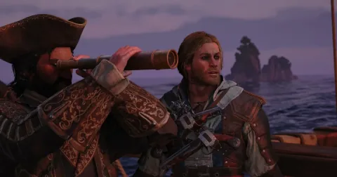 Cut Assassin’s Creed Black Flag Resynced epilogue scene, that could hint at fresh 18th century stabby hijinks, allegedly taken down by Ubisoft following datamine