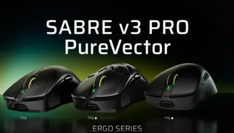 Corsair Updates Sabre V3 Pro Line-Up With New PureVector Ergo, Carbon Fiber, and Magnesium Gaming Mice