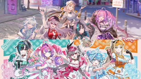 ホロライブ「FLOW GLOW」2周年記念タワーレコード限定ポップアップストア開催、クレープコラボも同時発表