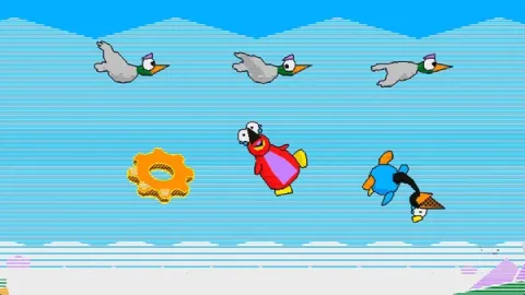 Cartoon-Puzzle-Adventure "Reason and Rhyme", in dem zwei flugunfähige Vögel gemeinsam versuchen zu entkommen, auf Steam veröffentlicht