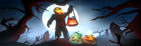 Albion Online’s Allhallows event returns with a very angry pumpkin man