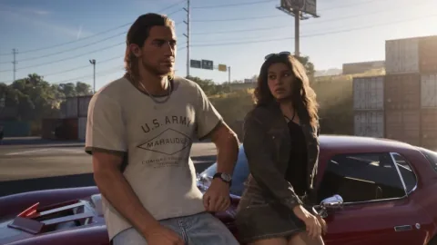 GTA 6 launch trailer shows a more intimate Jason and Lucia as fans struggle to believe it's real