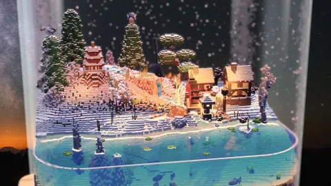 Terraglass, ein Sandbox-Spiel in einer Voxel-Welt in einer Glasflasche, kann jetzt auf Steam auf die Wunschliste gesetzt werden