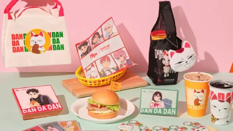 Good Morning Meiching × 'Dandadan' Collaboration to Launch October 8 with 2 Meal Sets and 5 Limited Edition Merchandise Items