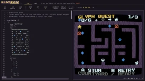 Developer Takashi Kitao Releases Playload Game Engine for Compact Web-Based Projects