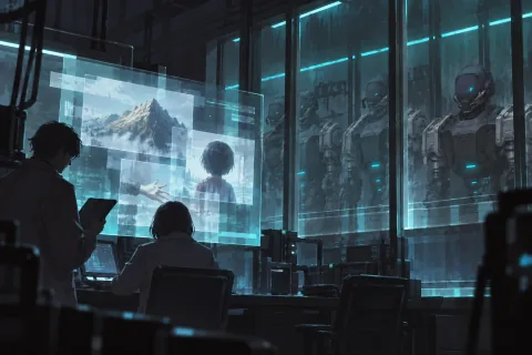 AI illustration — The People Who Made the Memories