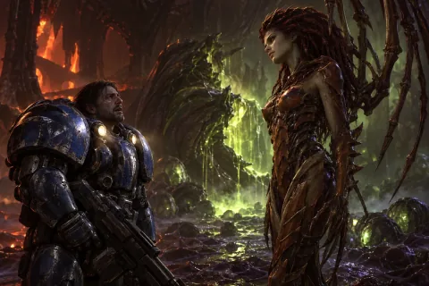 Jim Raynor's heartbreaking reunion with the transformed Queen of Blades.