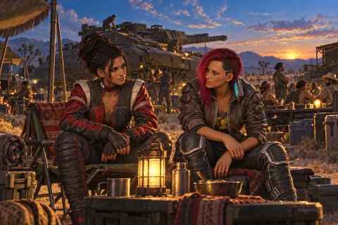 Ilustrasi interpretasi AI — Konflik dengan Saul, memilih kembali afiliasi. Ini adalah rekonstruksi simbolis yang merujuk pada materi publik dan bukan tangkapan layar game yang sebenarnya.
