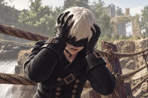 ภาพสุดท้ายเพียงภาพเดียวจากอีกฝั่งสะพาน — ภาพตีความที่สร้างด้วย AI โดยอ้างอิงข้อมูลฉากและตัวละคร ไม่ใช่ภาพหน้าจอทางการของเกม